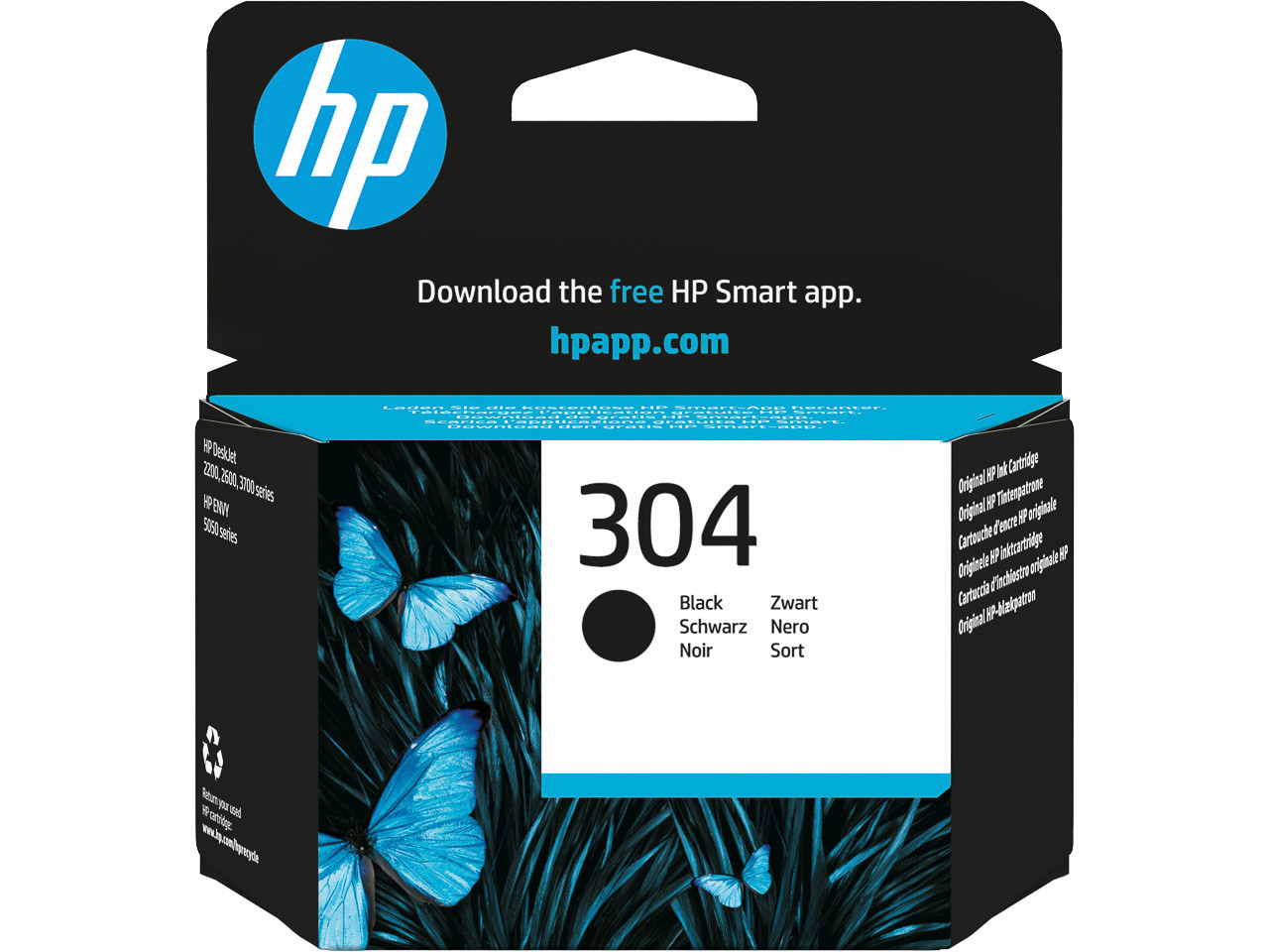 HP ORIGINAL - HP 304 Noir Cartouche d'encre originale N9K06AE